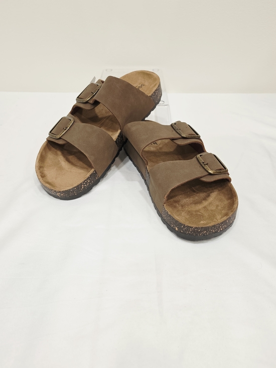 Dockers Other - Dockers Brown Double-Buckle Cork Footbed Sandals